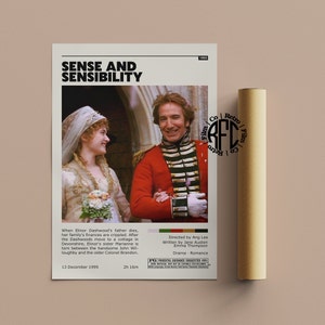 Sense And Sensibility Retro Vintage Poster | Minimalist Movie Poster | Retro Vintage Art Print | Wall Art | Home Decor