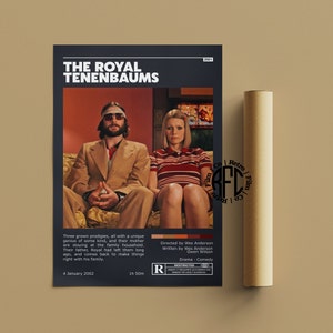 The Royal Tenenbaums Retro Vintage Poster | Minimalist Movie Poster | Retro Vintage Art Print | Wall Art | Home Decor
