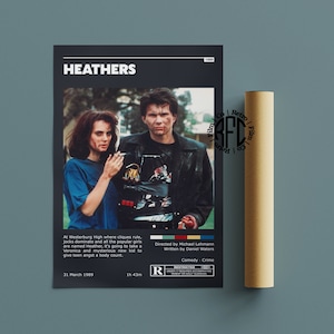 Heathers Retro Vintage Poster | Minimalist Movie Poster | Retro Vintage Art Print | Wall Art | Home Decor