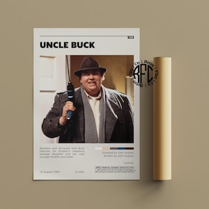 Uncle Buck Retro Vintage Poster | Minimalist Movie Poster | Retro Vintage Art Print | Wall Art | Home Decor