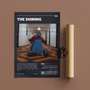 The Shining Retro Vintage Poster | Minimalist Movie Poster | Retro Vintage Art Print | Wall Art | Home Decor