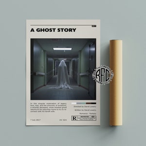 A Ghost Story Retro Vintage Poster | Minimalistisches Film poster | Retro Vintage Kunstdruck | Wandbild | Home Dekor