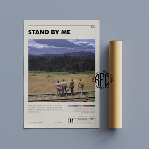 Stand By Me Retro Vintage Poster | Minimalist Movie Poster | Retro Vintage Art Print | Wall Art | Home Decor