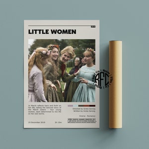Little Women Retro Vintage Poster | Minimalist Movie Poster | Retro Vintage Art Print | Wall Art | Home Decor