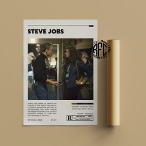 Steve Jobs Retro Vintage Poster | Minimalist Movie Poster | Retro Vintage Art Print | Wall Art | Home Decor