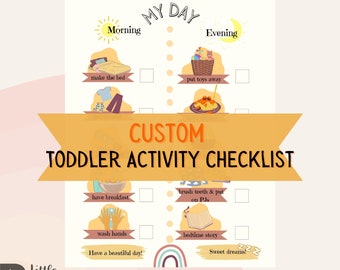 Custom Toddler Checklist - Etsy