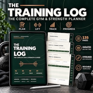 デジタルジムワークアウトプランナー｜筋力トレーニングログ、ウェイトリフティングトラッカー、GoodnotesフィットネスジャーナルPDF