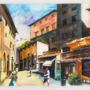 Canvas Reproduction From Original Painting: Journey Of Italy Painting#12