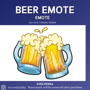 BEER Emote and BIT Badges for Twitch, YouTube, Discord