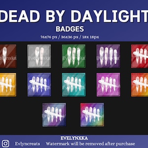 12x Dead by Daylight Coin Sub Badge / DBD Sub Badge / Twitch Badge / Bit Badge / Stream Overlay / Twitch Asset