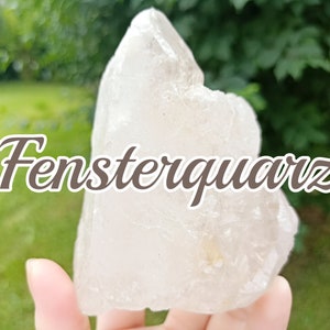 Skelettquarz Fensterquarz mit Einschlüssen Madagaskar Rohstein Mineral Edelstein Naturstein