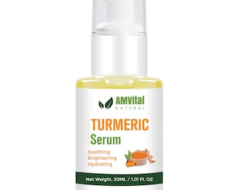 Turmeric Serum - Lightweight Face & Body Skincare, 1 fl oz