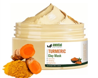 Turmeric Vitamin C Clay Mask – For Skin & Dark Spots