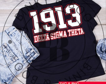 Delta Sigma Theta Sorority inspiró SVG, Diva SVG, 1913, archivo Silhouette Cut, archivo de corte de hermandad