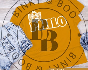 Philo with Philo Shield cut file SVG, Philo Affiliate of  Sigma Gamma Rho Sorority Cut File