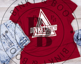 Delta Sigma Theta Sorority inspired SVG, Diva SVG, Devastating Delta, Silhouette Cut file, Sorority Cut File
