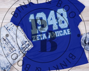 Zeta Amicae 1948,Zeta Amicae inspired SVG, Finer Friends SVG,  Amicae, Silhouette Cut file, Sorority Cut File, Studio3 Cameo Cut file