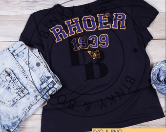 Rhoer cut file SVG, Sigma Gamma Rho Sorority Cut File