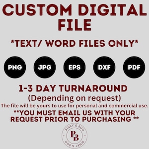 Custom Svg, Personalized Svg, Custom Svg Cut File, Custom Design, Custom Png, Custom Name Svg, Custom Svg File for Cricut, Custom Svg Files