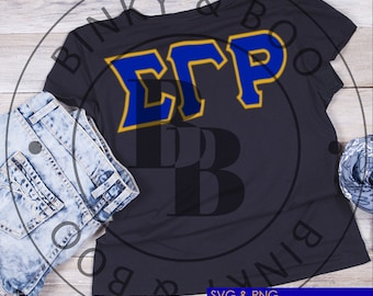Sigma Gamma Rho Sorority, Inc. Greek Letters SVG, SGRho SVG, Silhouette Cut file, Sorority Cut File