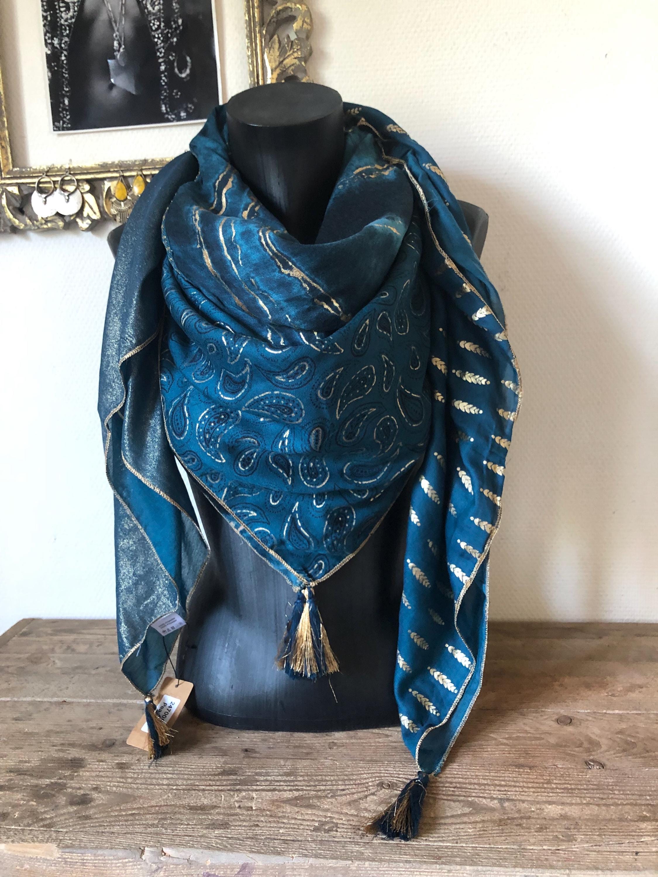Châle Femme Vintage à Franges Pailletées - Accessoire Luxueux Pour Mariage, Soirée Et événements élégants
