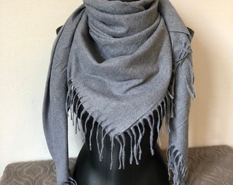 Carré doux Gris pailleté