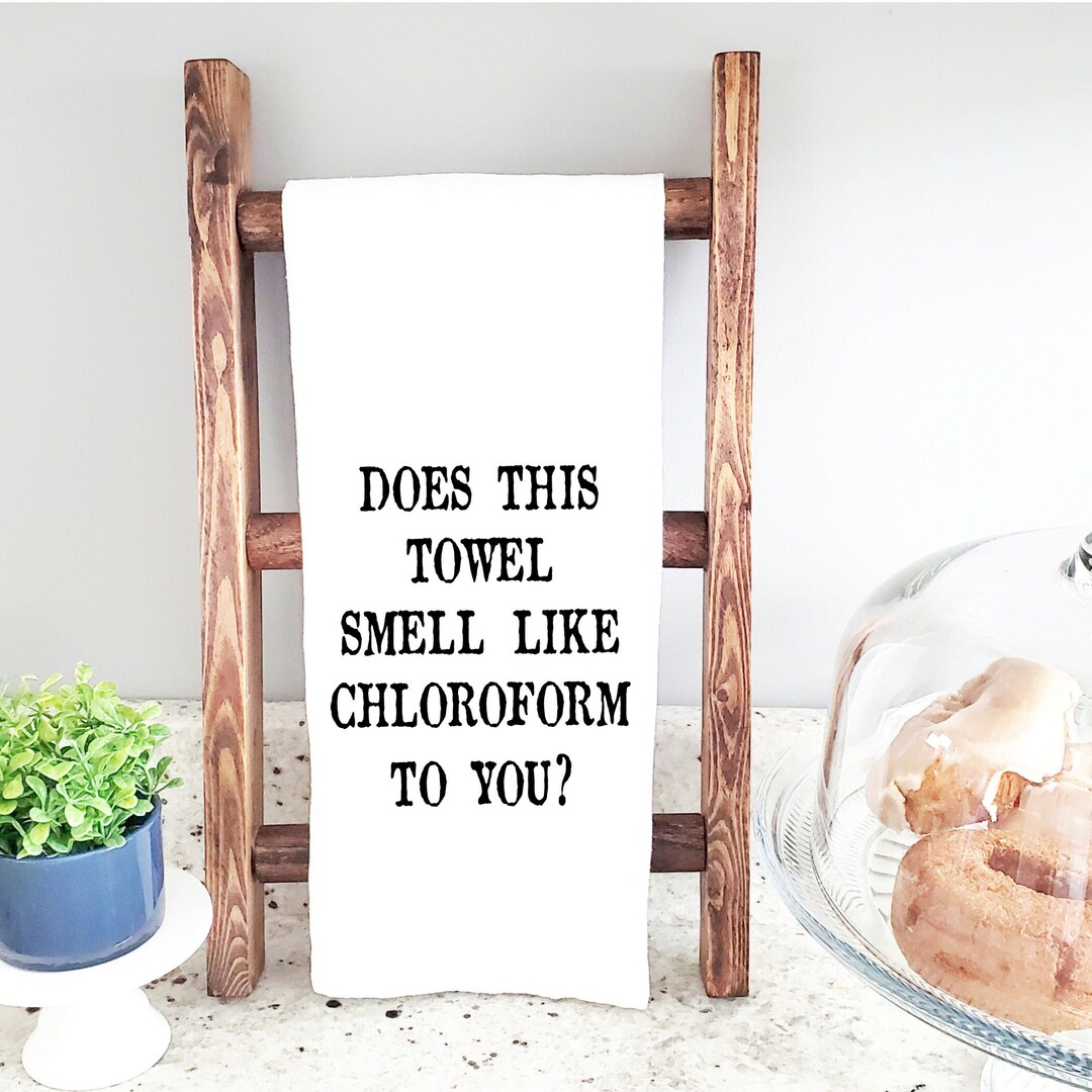 Does This Towel Smell Like Chloroform to You WHITE Ecofriendly