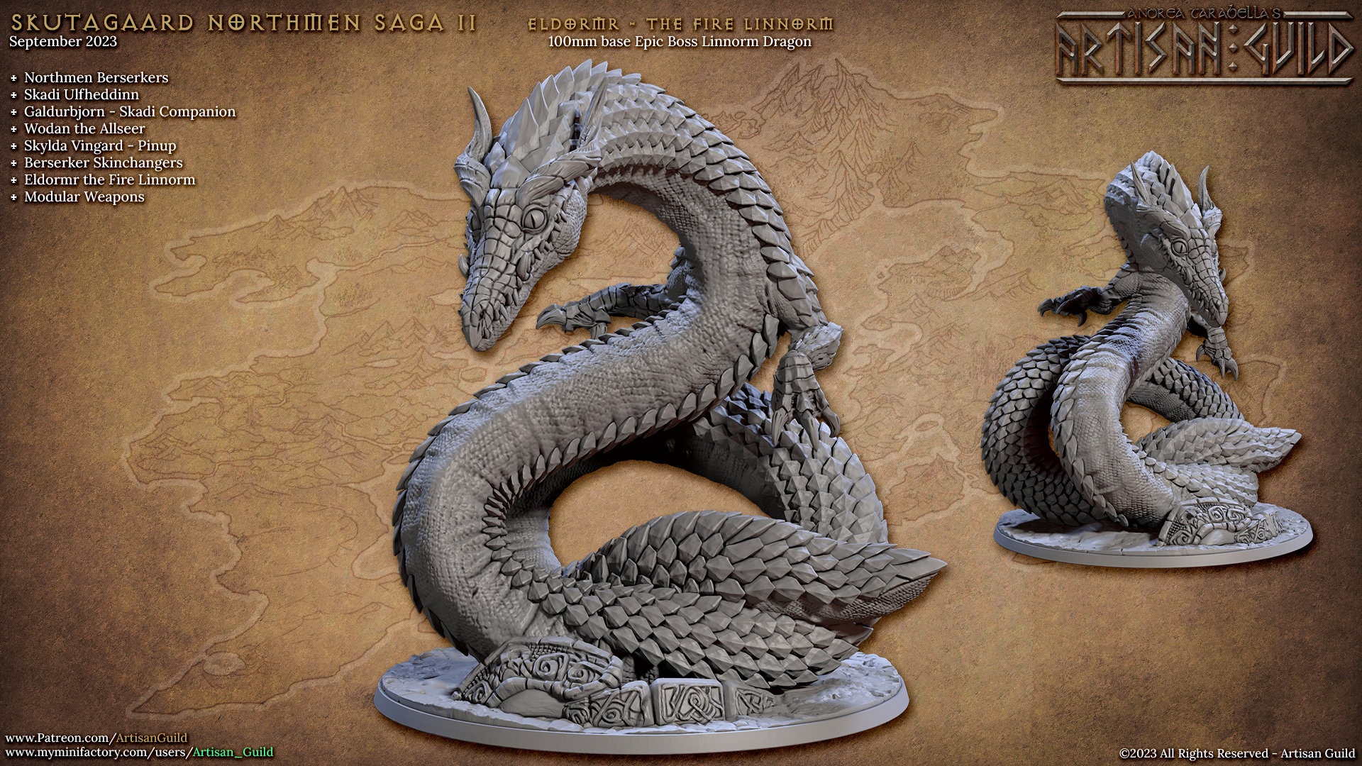Eldormr the Fire Linnorm - Skutagaard Saga 2 - Dragon