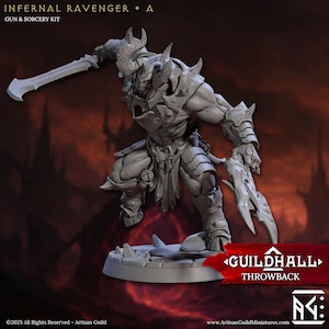 Infernal Ravagers Elite | Artisan Guild 3D Printed Mini | D&D Tabletop RPG Resin Model | Fantasy Wargaming Figure | Handcrafted Gaming Mini
