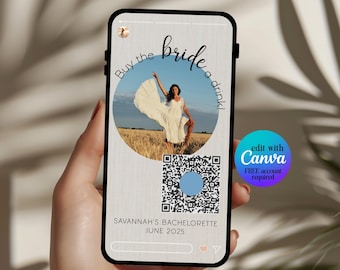 Buy the Bride a Drink Template, Buy the Bride a Shot, Buy the Bride a Drink Instagram Story, Coastal Bachelorette, Venmo the Bride, DIY