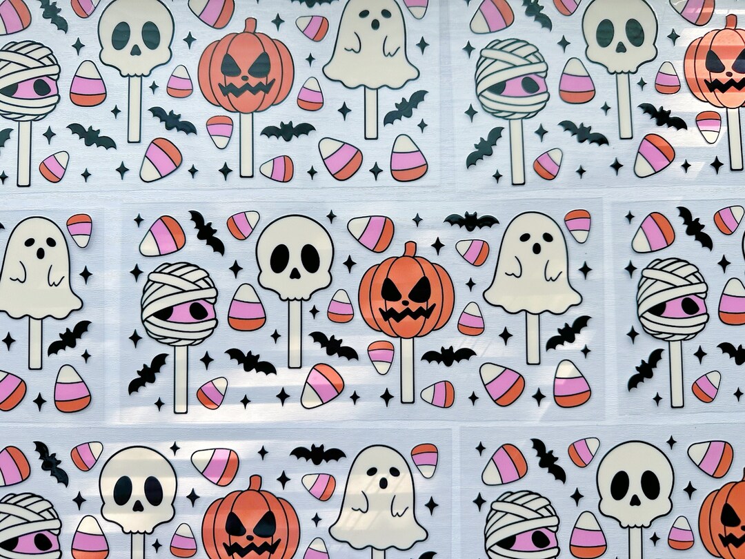 UV DTF Halloween L Cup Wrap I Ready to Apply Halloween Cup - Etsy