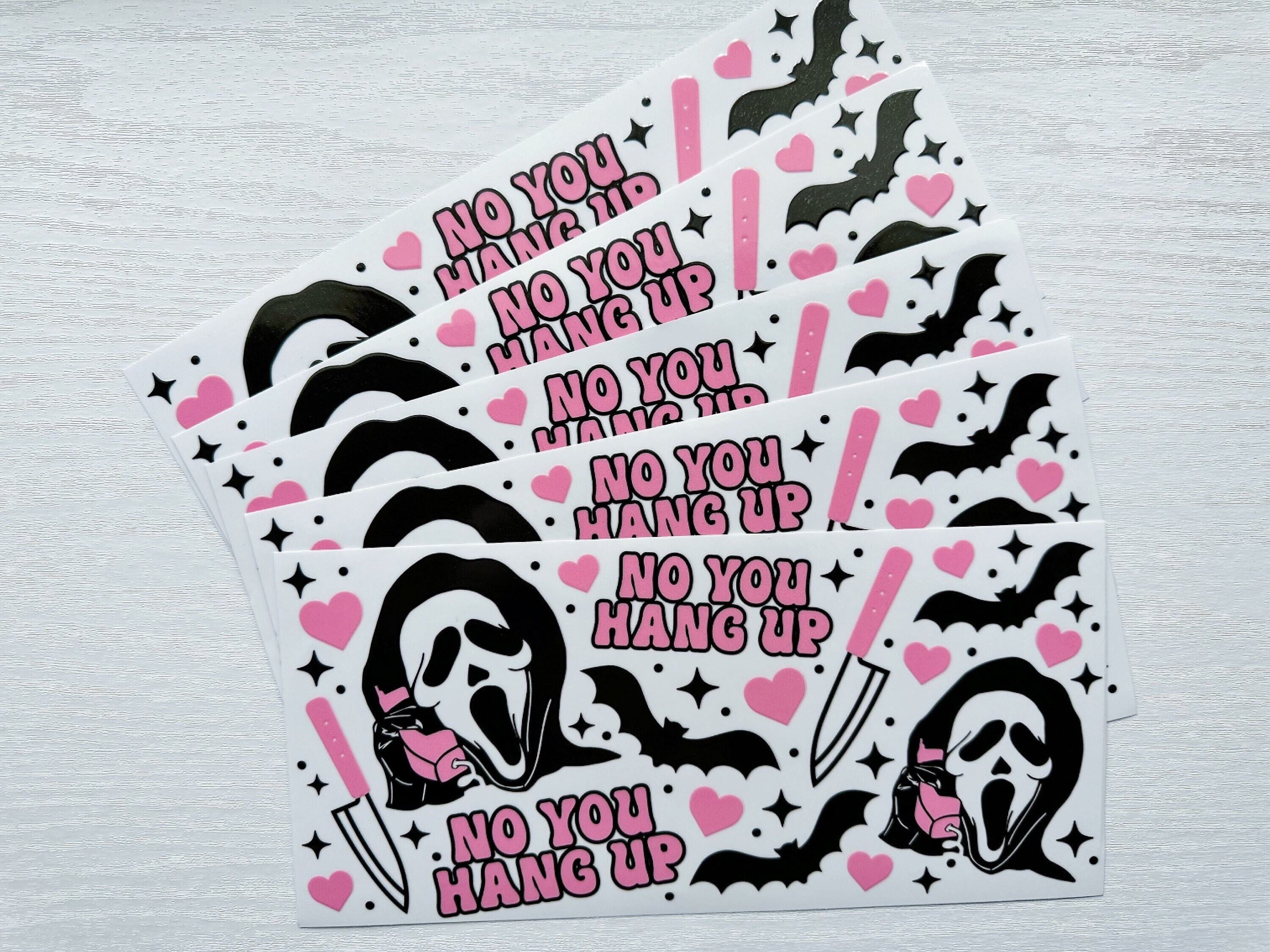 No You Hang Up 2 UV DTF Decal – Period Six Glitter