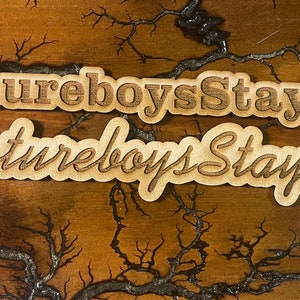 Custom birch wood Name Watermark, Physical Watermark, business Watermark, IG Tag Name, Social Media Tag, Business logo, Custom Plaque