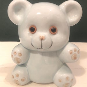Banque d&#39;images vintage ours en peluche bleu