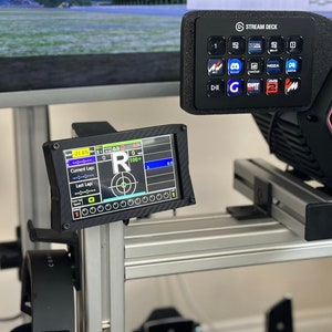VoCore 5&quot; Sim Racing Touchscreen Enclosure: Aluminum Cockpit Mount