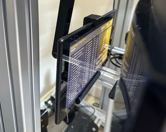 Chunky Tablet Mount Over Monitor: Sim Racing Cockpit Tablet Stand