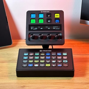 Adjustable Sturdy Dual Stream Deck Stand - Stream Deck XL Adjustable Sturdy Dual Stream Deck Stand - Stream Deck XL