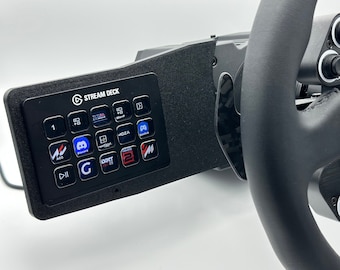 Stream Deck Mount for MOZA R9 R5 R12 - Extended Reach, Cable Management, R21 Ultra