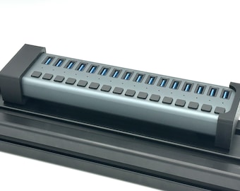 Sabrent 16 Sim Racing USB Hub Mount: 8020 Cockpits