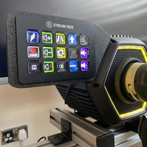 StreamDeck Mk2 Mount voor Thrustmaster T818 - Linker Mount voor Stream Deck, Cable Management Mount, Stream Deck mount 15 toetsen, Streamer setup