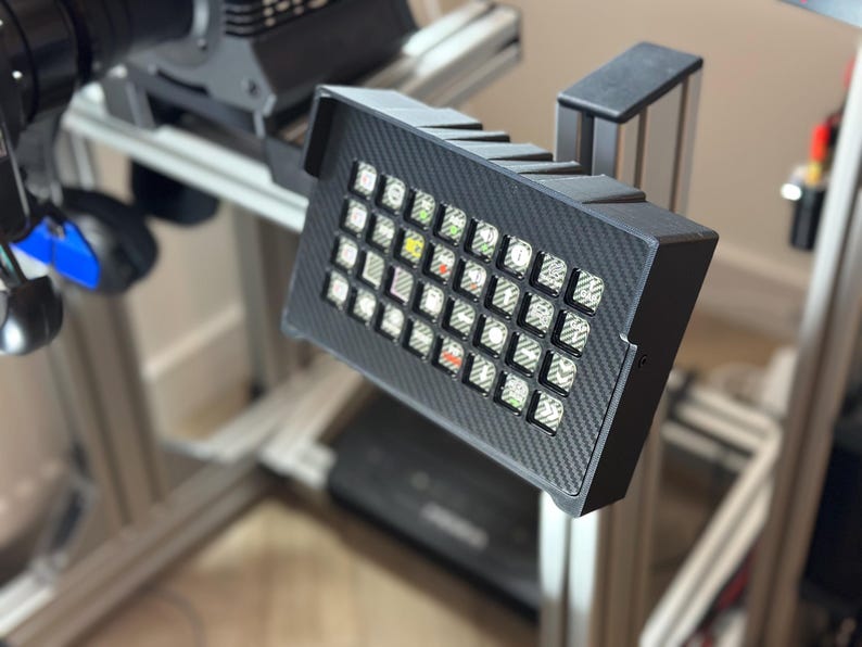 Sim Racing Rig Full Enclosure Stream Deck XL Enclosure - Streamdeck Mount: Adjustable Sim Racing Case ...