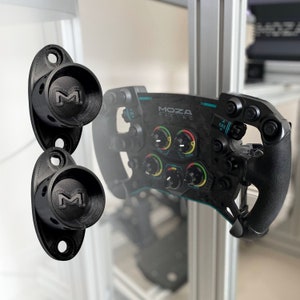 MOZA Racing Wheel QR Mounts (Set of 2): Aluminum Profile Quick Release