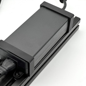 PSU Mount for Fanatec bases  - PSU Holder Brackets for power adapter, psu holder for Aluminium Profiles Sim Racing Cockpits active 8020