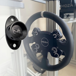 Moza Racing Steering Wheel Mount: Sim Racing QR Wall Holder