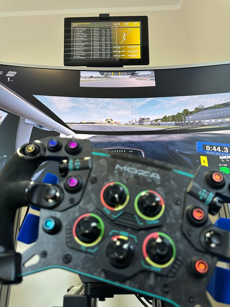 Chunky Tablet Mount Over Monitor: Sim Racing Cockpit Tablet Stand - Etsy