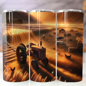 Farm Life 20 oz Tumbler Sublimation Design: Rustic Barn Ranch (Digital Download)
