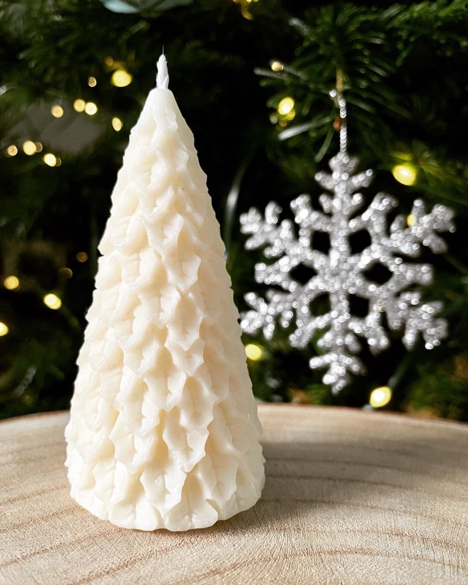Christmas Tree Shaped Candle, Snow Tree Candle,scented Christmas Gift