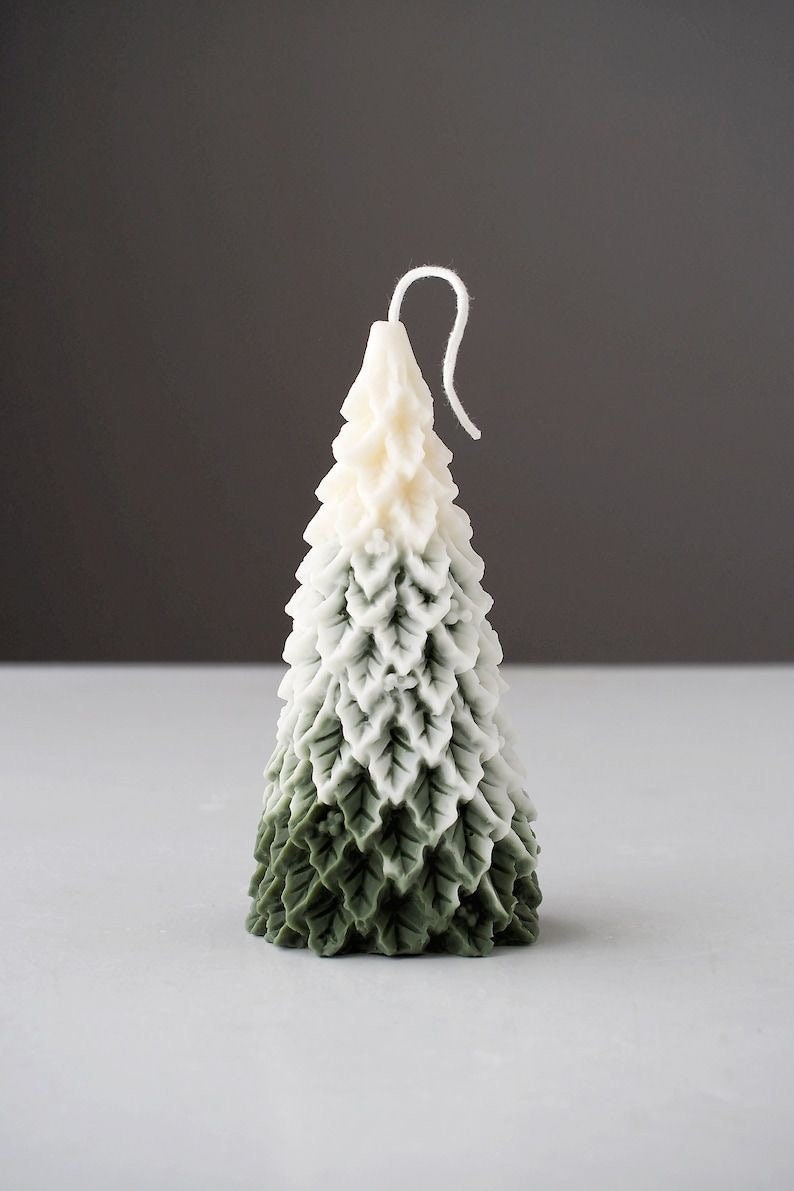 Christmas Tree Shaped Candle, Snow Tree Candle,scented Christmas Gift
