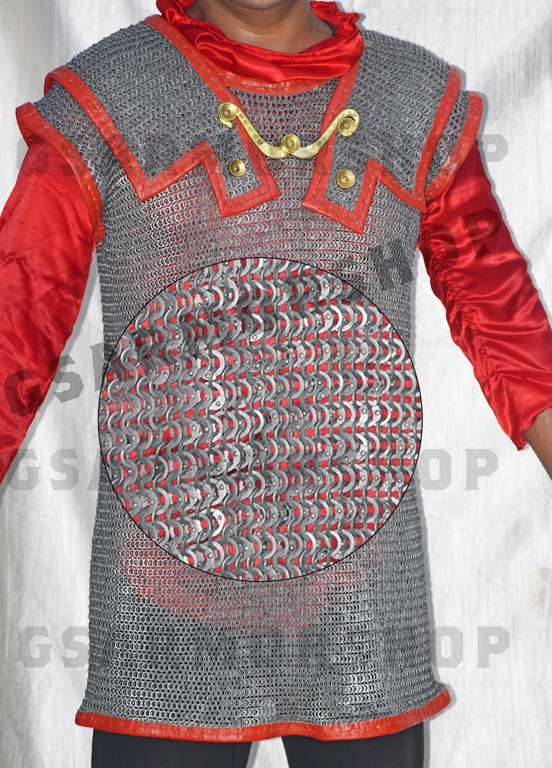 Chainmail Lorica Hamta, chainmail shirt, chainmail armor, gambeson, viking tunica, Roman sandal, roman    armor, roman boots, costume, chainmaile, roman maile