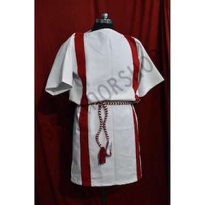 Túnica romana de algodón - Disfraz de recreación histórica, regalo de Halloween